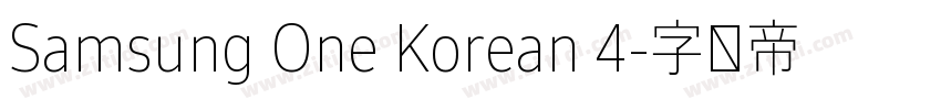 Samsung One Korean 4字体转换